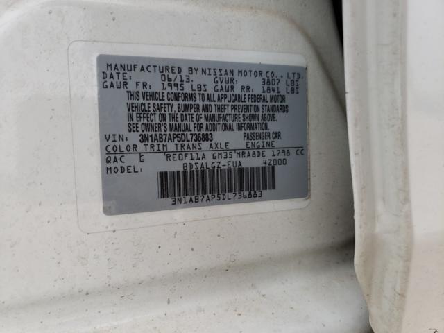 Photo 9 VIN: 3N1AB7AP5DL736883 - NISSAN SENTRA S 