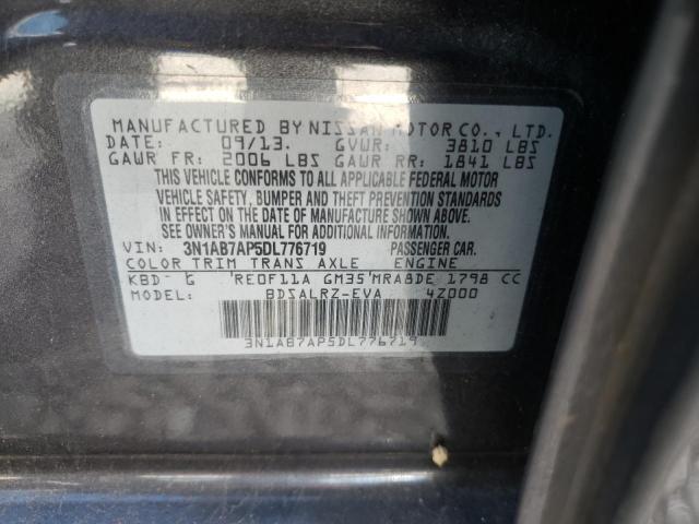 Photo 9 VIN: 3N1AB7AP5DL776719 - NISSAN SENTRA S 