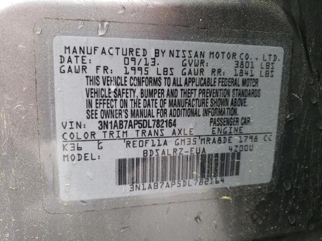 Photo 11 VIN: 3N1AB7AP5DL782164 - NISSAN SENTRA S 