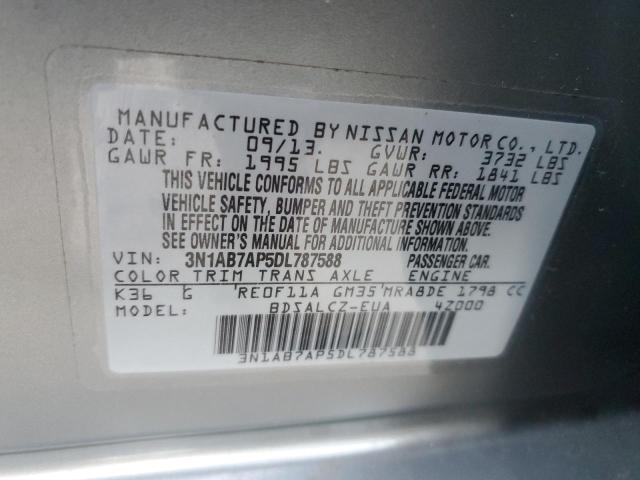 Photo 11 VIN: 3N1AB7AP5DL787588 - NISSAN SENTRA S 