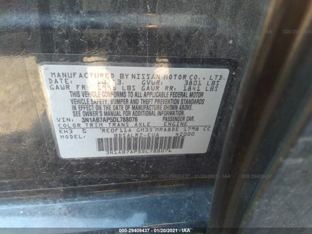 Photo 8 VIN: 3N1AB7AP5DL788076 - NISSAN SENTRA 