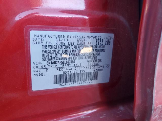 Photo 11 VIN: 3N1AB7AP5EL607060 - NISSAN SENTRA S 