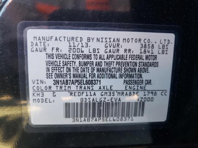 Photo 9 VIN: 3N1AB7AP5EL608371 - NISSAN SENTRA S 