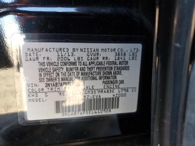 Photo 11 VIN: 3N1AB7AP5EL610928 - NISSAN SENTRA S 