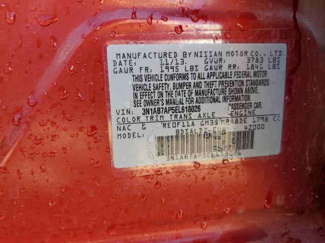 Photo 12 VIN: 3N1AB7AP5EL618026 - NISSAN SENTRA S 