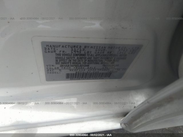 Photo 8 VIN: 3N1AB7AP5EL621346 - NISSAN SENTRA 