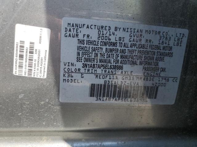 Photo 11 VIN: 3N1AB7AP5EL638986 - NISSAN SENTRA 