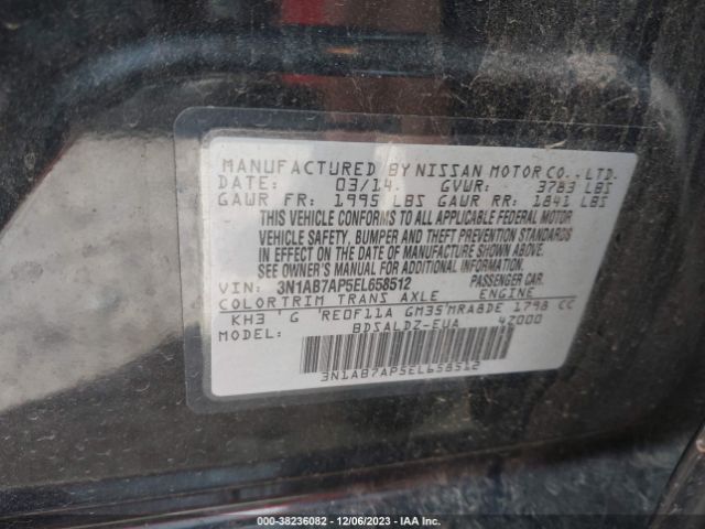 Photo 8 VIN: 3N1AB7AP5EL658512 - NISSAN SENTRA 