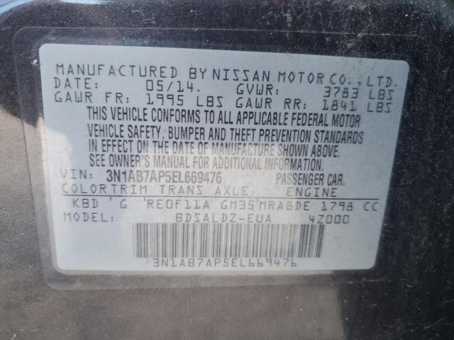 Photo 12 VIN: 3N1AB7AP5EL669476 - NISSAN SENTRA S 