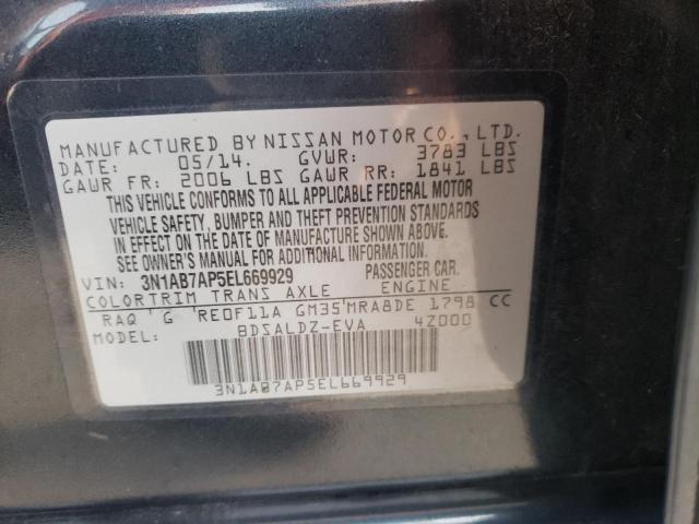 Photo 11 VIN: 3N1AB7AP5EL669929 - NISSAN SENTRA 