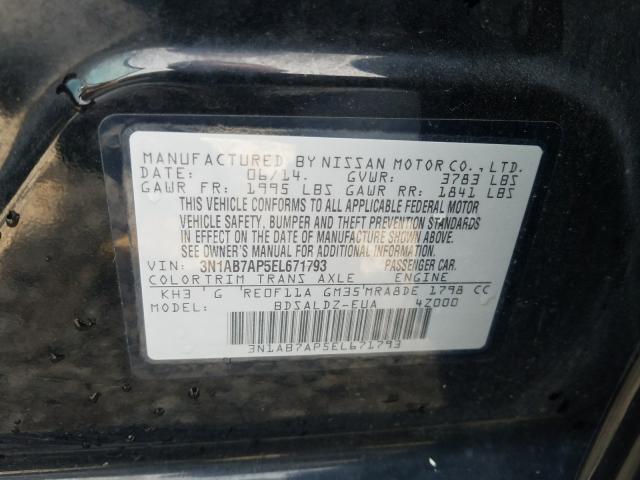 Photo 9 VIN: 3N1AB7AP5EL671793 - NISSAN SENTRA S 