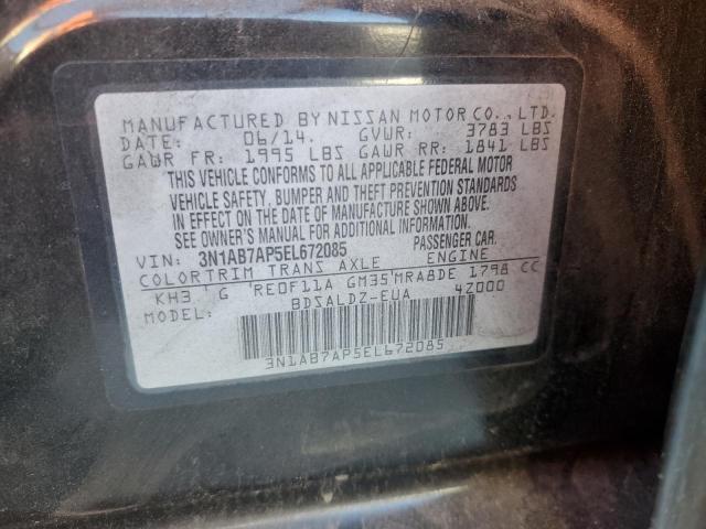 Photo 11 VIN: 3N1AB7AP5EL672085 - NISSAN SENTRA S 