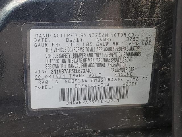 Photo 11 VIN: 3N1AB7AP5EL673740 - NISSAN SENTRA 