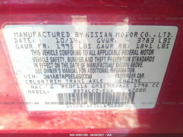 Photo 8 VIN: 3N1AB7AP5EL690330 - NISSAN SENTRA 