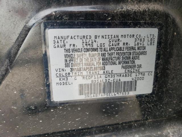 Photo 11 VIN: 3N1AB7AP5EL697553 - NISSAN SENTRA S 