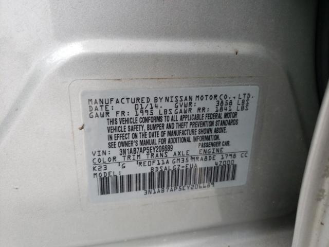 Photo 11 VIN: 3N1AB7AP5EY206689 - NISSAN SENTRA S 