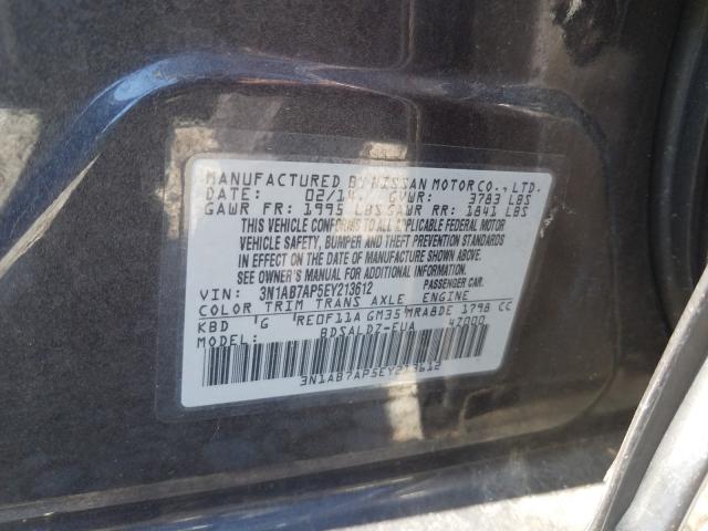 Photo 9 VIN: 3N1AB7AP5EY213612 - NISSAN SENTRA S 