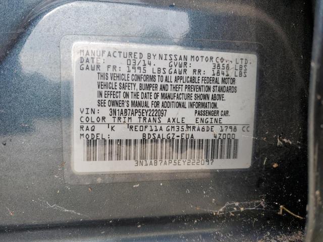 Photo 11 VIN: 3N1AB7AP5EY222097 - NISSAN SENTRA S 