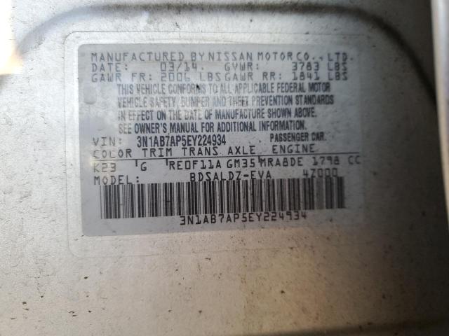 Photo 11 VIN: 3N1AB7AP5EY224934 - NISSAN SENTRA S 