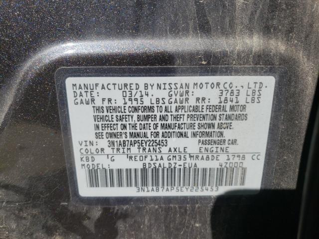 Photo 9 VIN: 3N1AB7AP5EY225453 - NISSAN SENTRA S 