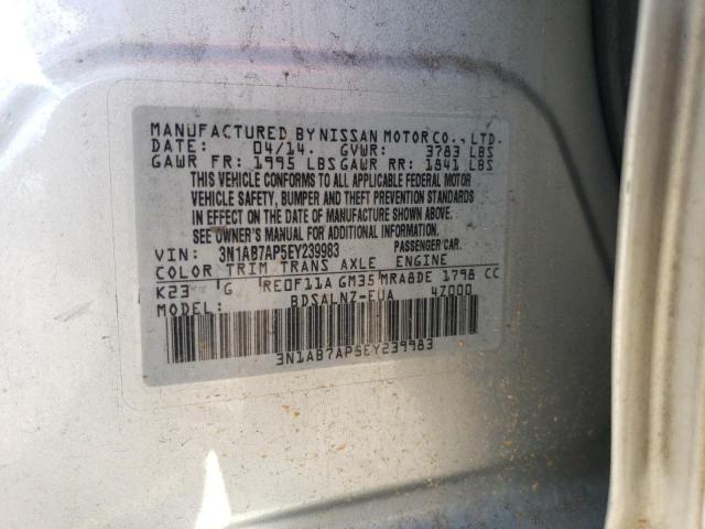 Photo 11 VIN: 3N1AB7AP5EY239983 - NISSAN SENTRA S 