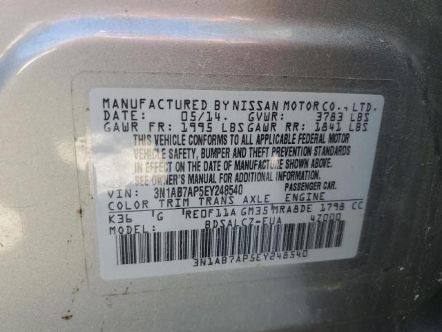 Photo 12 VIN: 3N1AB7AP5EY248540 - NISSAN SENTRA S 