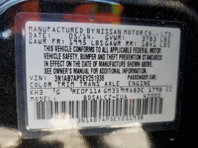 Photo 11 VIN: 3N1AB7AP5EY251938 - NISSAN SENTRA S 