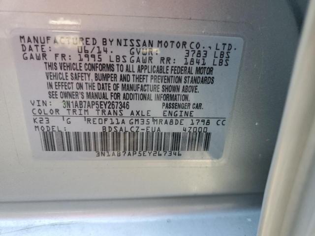 Photo 12 VIN: 3N1AB7AP5EY267346 - NISSAN SENTRA S 