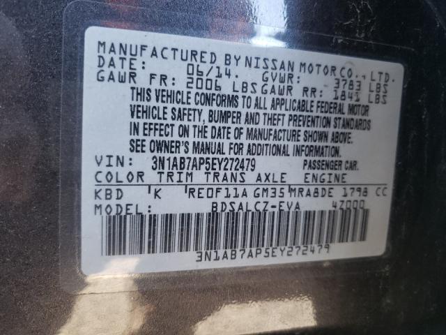 Photo 9 VIN: 3N1AB7AP5EY272479 - NISSAN SENTRA S 