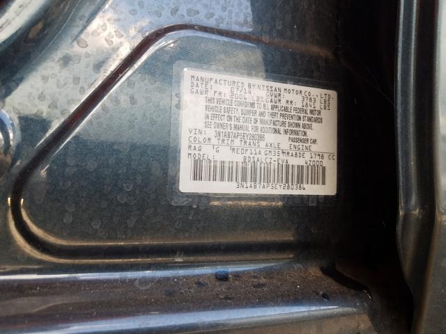 Photo 9 VIN: 3N1AB7AP5EY280386 - NISSAN SENTRA S 