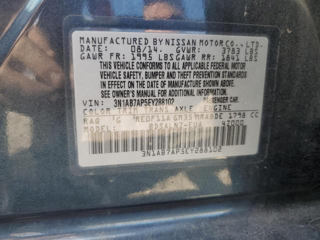 Photo 12 VIN: 3N1AB7AP5EY288102 - NISSAN SENTRA S 