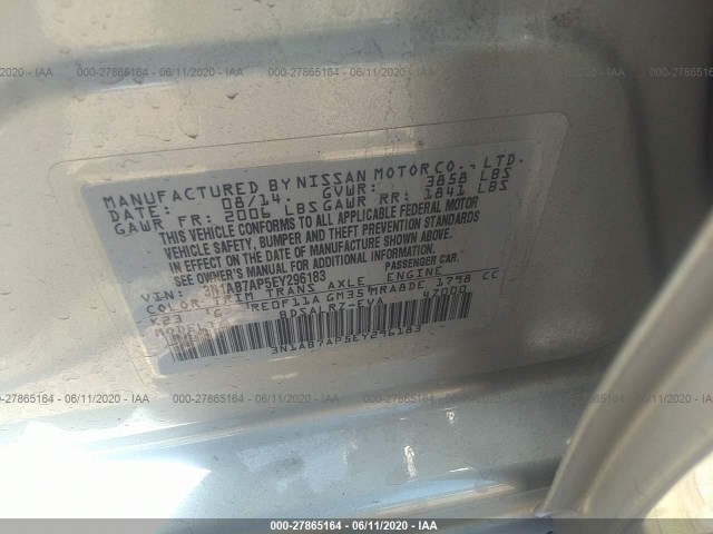 Photo 8 VIN: 3N1AB7AP5EY296183 - NISSAN SENTRA 