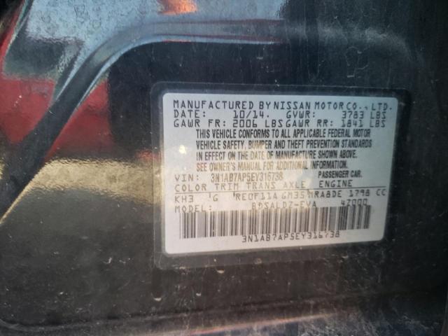 Photo 9 VIN: 3N1AB7AP5EY316738 - NISSAN SENTRA S 