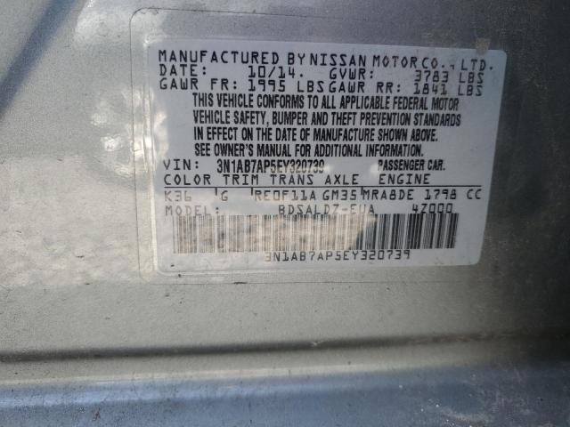 Photo 11 VIN: 3N1AB7AP5EY320739 - NISSAN SENTRA 