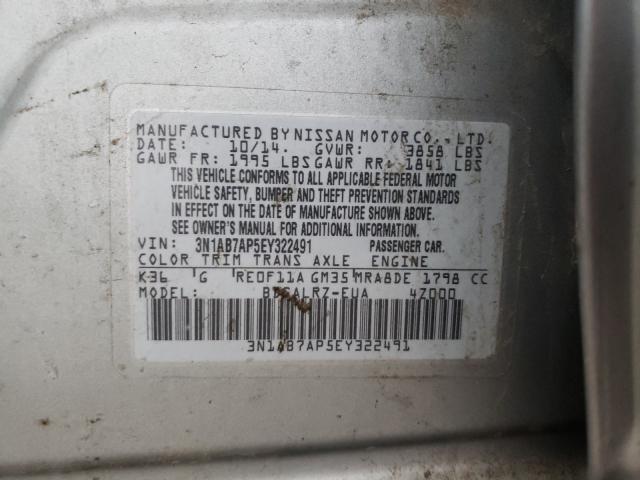 Photo 9 VIN: 3N1AB7AP5EY322491 - NISSAN SENTRA S 