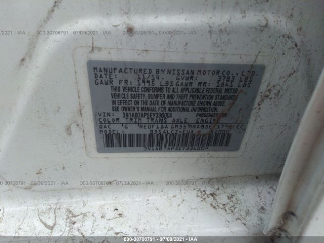 Photo 8 VIN: 3N1AB7AP5EY336004 - NISSAN SENTRA 