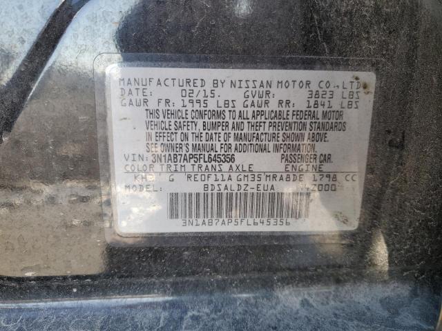 Photo 11 VIN: 3N1AB7AP5FL645356 - NISSAN SENTRA 