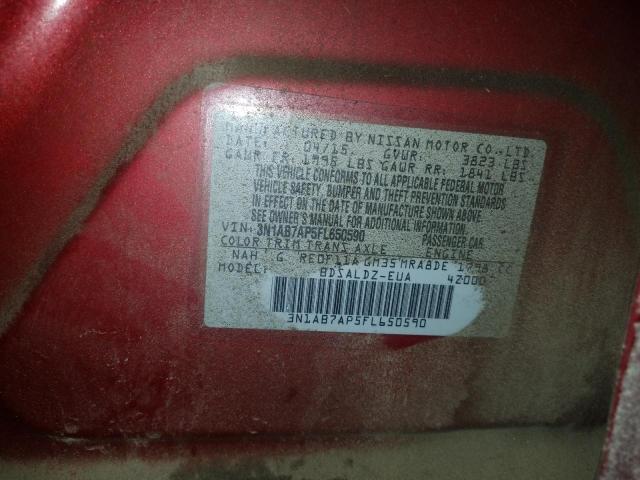 Photo 9 VIN: 3N1AB7AP5FL650590 - NISSAN SENTRA S 