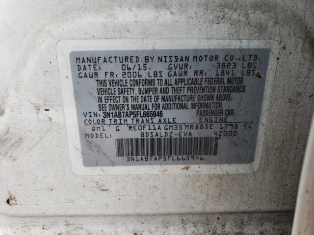 Photo 9 VIN: 3N1AB7AP5FL665946 - NISSAN SENTRA S 