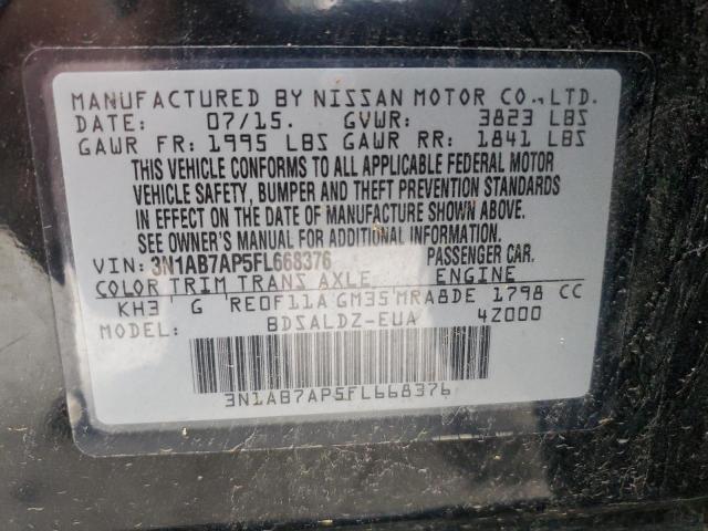 Photo 11 VIN: 3N1AB7AP5FL668376 - NISSAN SENTRA S 