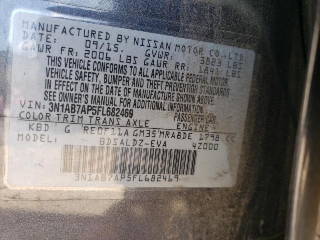 Photo 11 VIN: 3N1AB7AP5FL682469 - NISSAN SENTRA S 