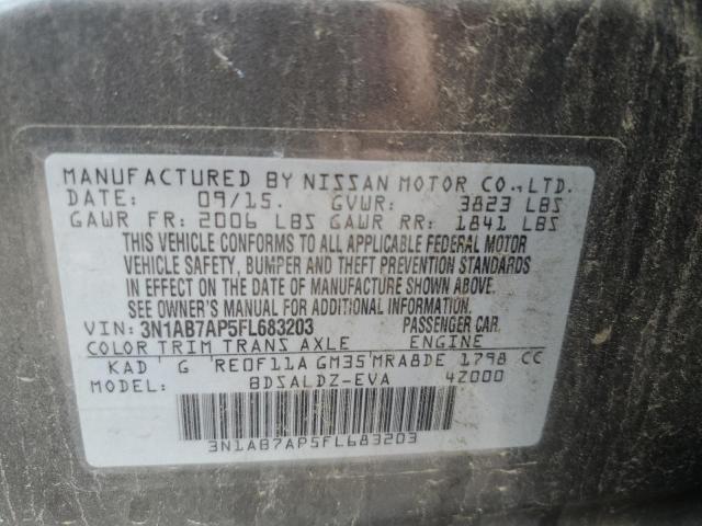 Photo 11 VIN: 3N1AB7AP5FL683203 - NISSAN SENTRA 