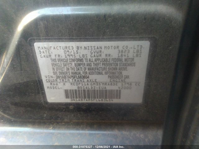 Photo 8 VIN: 3N1AB7AP5FL683654 - NISSAN SENTRA 