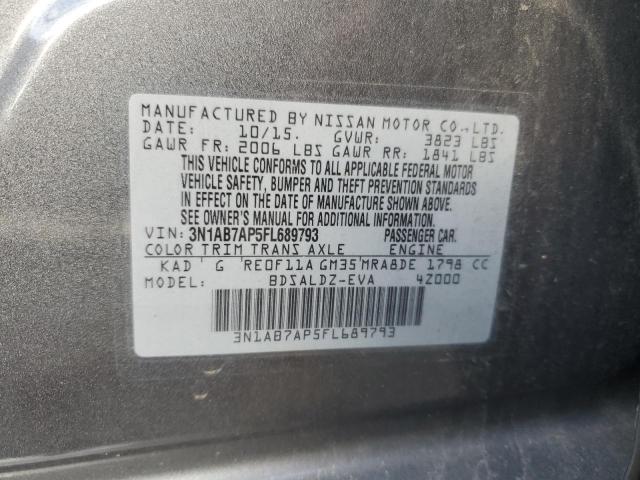 Photo 12 VIN: 3N1AB7AP5FL689793 - NISSAN SENTRA S 