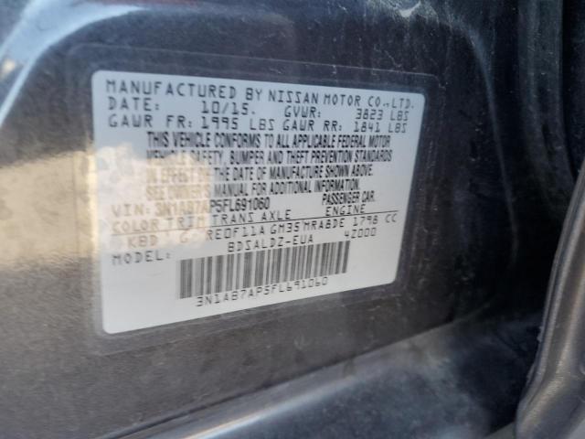 Photo 11 VIN: 3N1AB7AP5FL691060 - NISSAN SENTRA S 