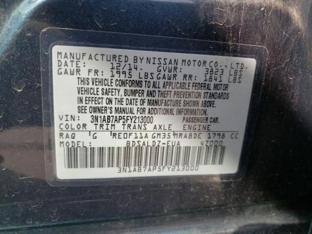 Photo 9 VIN: 3N1AB7AP5FY213000 - NISSAN SENTRA S 