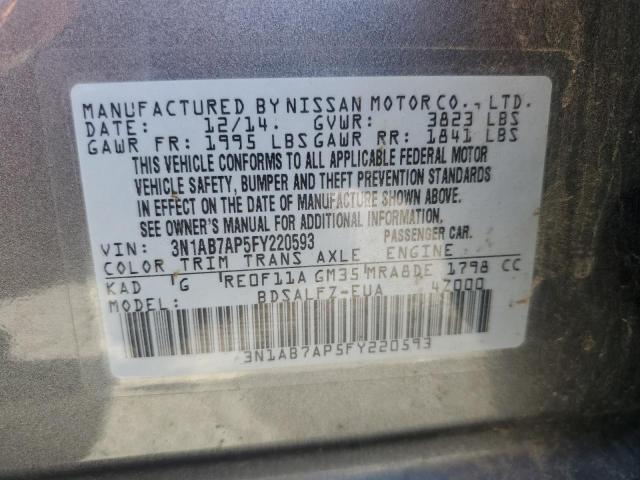 Photo 11 VIN: 3N1AB7AP5FY220593 - NISSAN SENTRA 