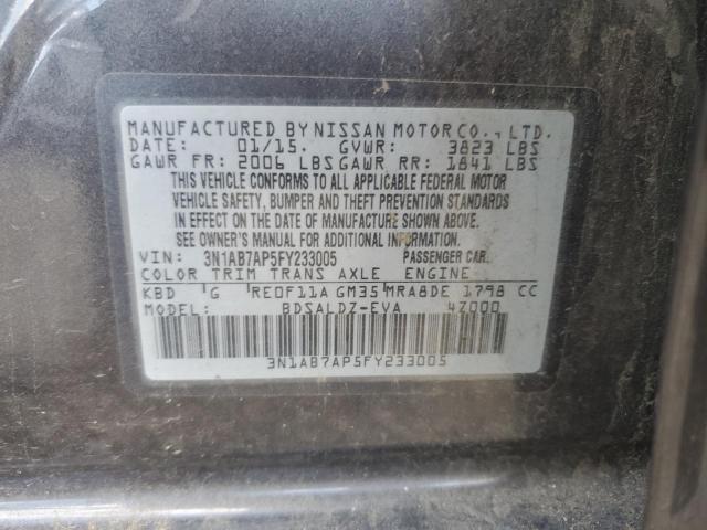 Photo 11 VIN: 3N1AB7AP5FY233005 - NISSAN SENTRA 