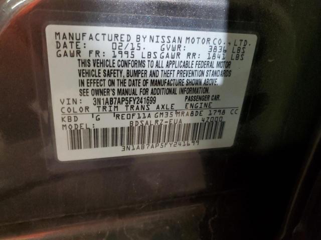 Photo 11 VIN: 3N1AB7AP5FY241699 - NISSAN SENTRA S 