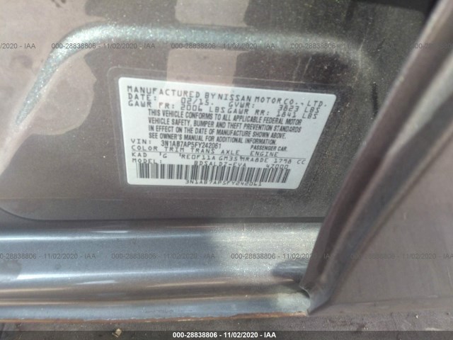 Photo 7 VIN: 3N1AB7AP5FY242061 - NISSAN SENTRA 